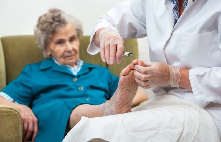 Male & female Elderly classic mani pedi
