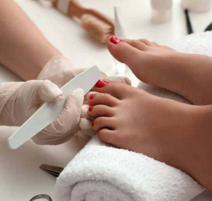 gelish pedi