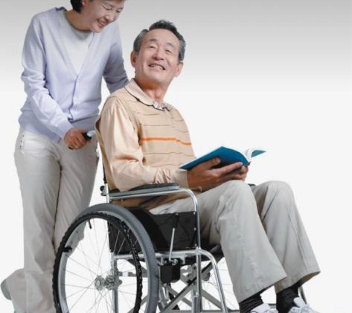 <center>Female or male wheelchair person manicure pedicure - $120